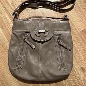 Nine West cross-body/shoulder bag in Grey/Taupe